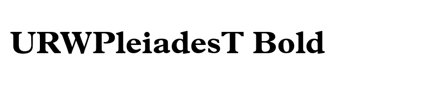 URWPleiadesT Bold