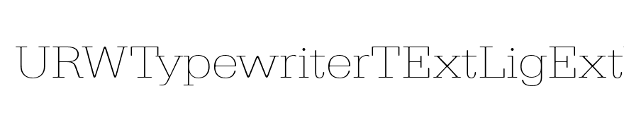 URWTypewriterTExtLigExtWid