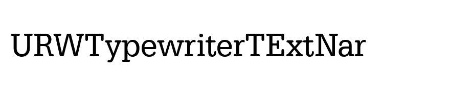 URWTypewriterTExtNar