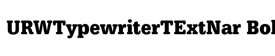 URWTypewriterTExtNar Bold