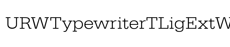 URWTypewriterTLigExtWid
