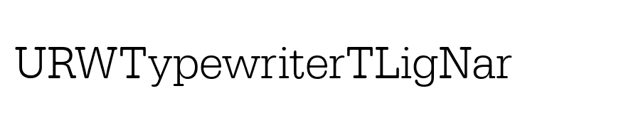 URWTypewriterTLigNar