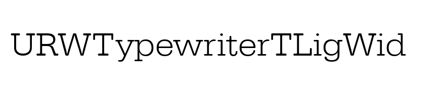 URWTypewriterTLigWid