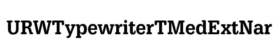 URWTypewriterTMedExtNar