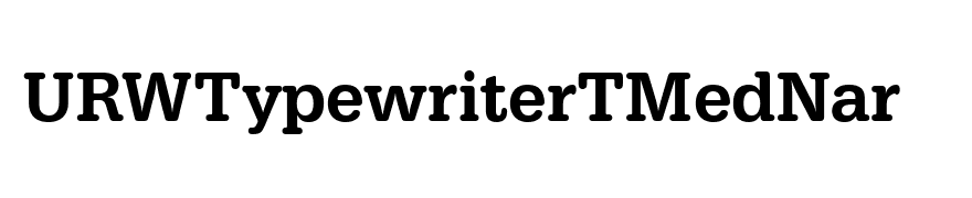 URWTypewriterTMedNar