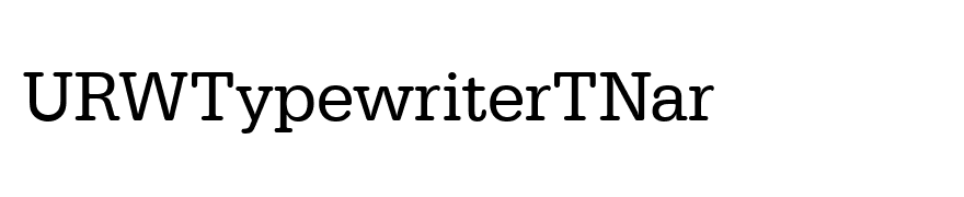 URWTypewriterTNar