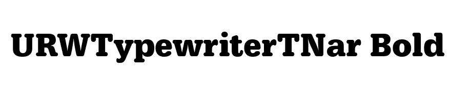 URWTypewriterTNar Bold