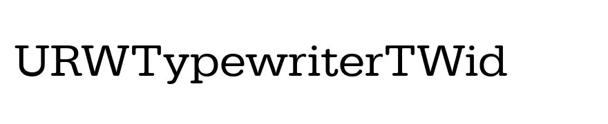 URWTypewriterTWid