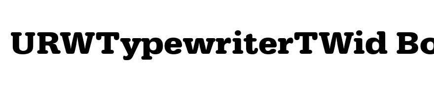 URWTypewriterTWid Bold