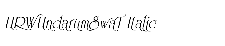 URWUndarumSwaT Italic