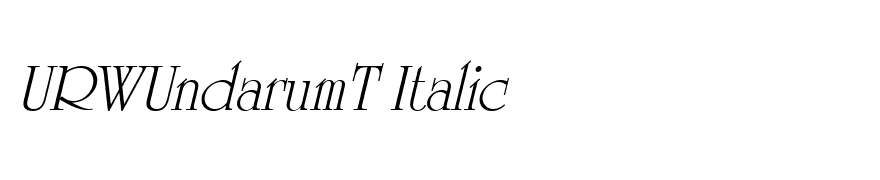 URWUndarumT Italic