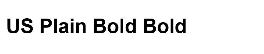 US Plain Bold Bold