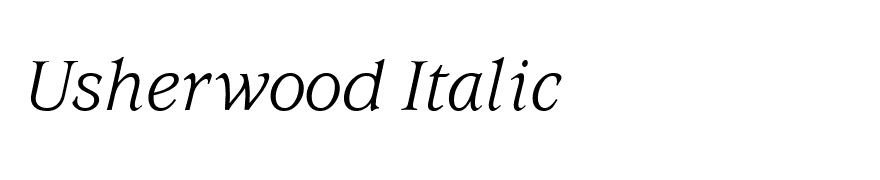 Usherwood Italic