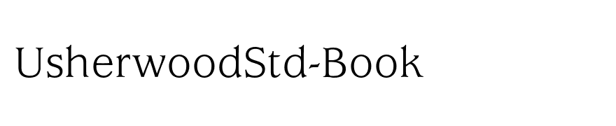 UsherwoodStd-Book