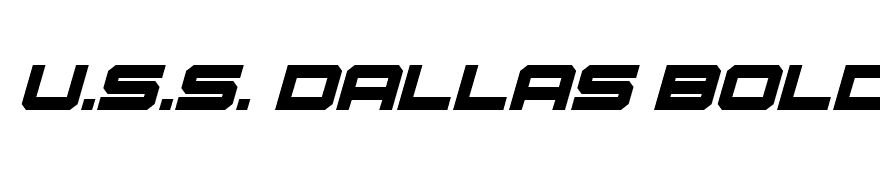 U.S.S. Dallas Bold Italic