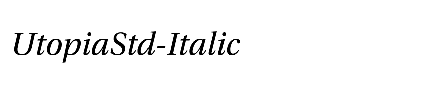 UtopiaStd-Italic