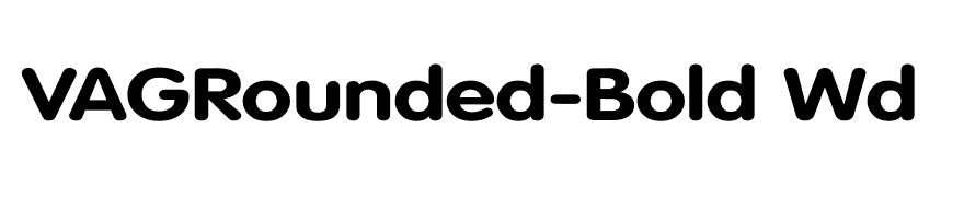 VAGRounded-Bold Wd