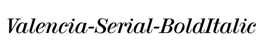 Valencia-Serial-BoldItalic
