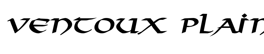 Valhalla Wide BoldItalic