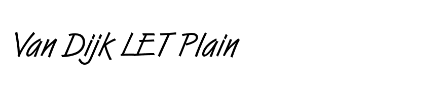 Van Dijk LET Plain