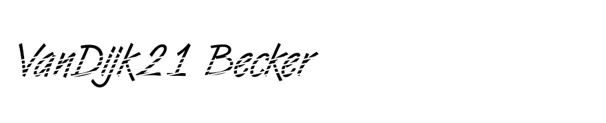 VanDijk21 Becker