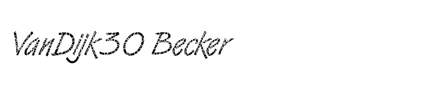 VanDijk30 Becker