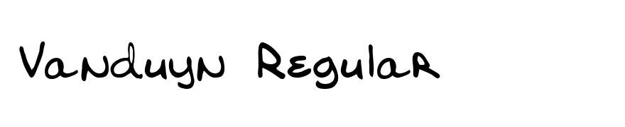 Vanduyn Regular
