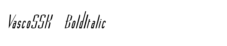 VascoSSK BoldItalic