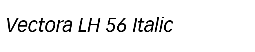 Vectora LH 56 Italic