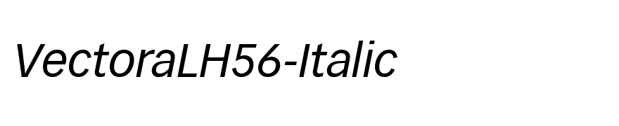 VectoraLH56-Italic