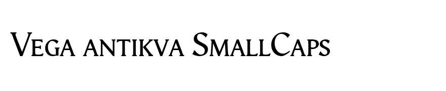 Vega antikva SmallCaps