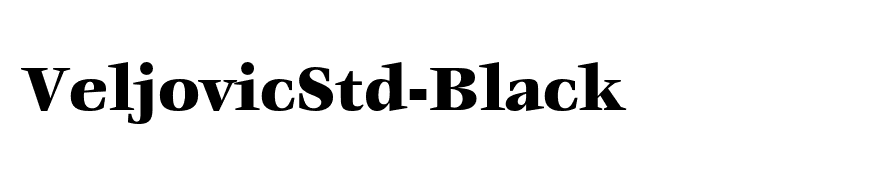 VeljovicStd-Black