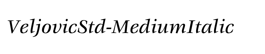 VeljovicStd-MediumItalic