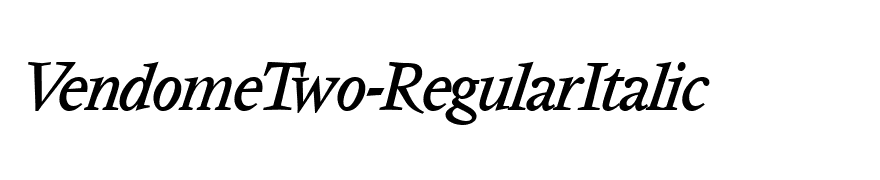 VendomeTwo-RegularItalic