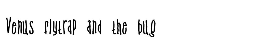 Venus flytrap and the bug