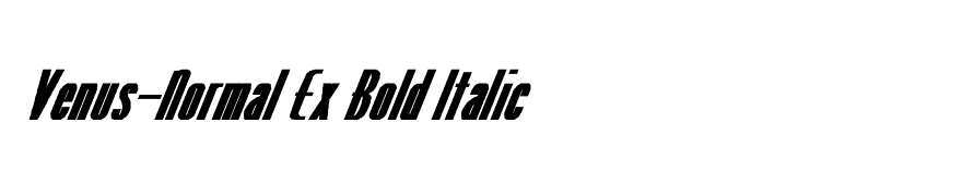 Venus-Normal Ex Bold Italic