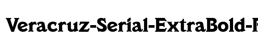 Veracruz-Serial-ExtraBold-Regular