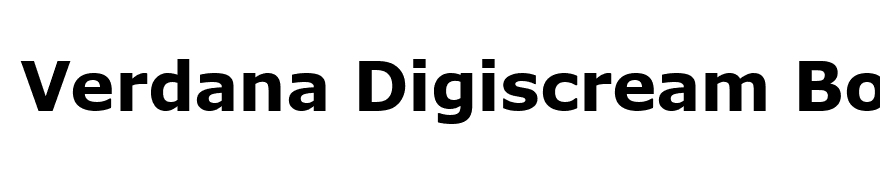 Verdana Digiscream Bold