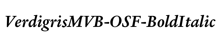 VerdigrisMVB-OSF-BoldItalic