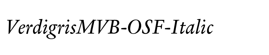 VerdigrisMVB-OSF-Italic