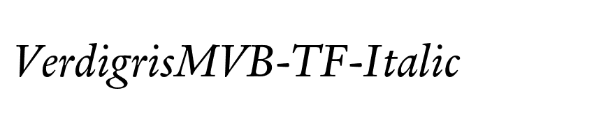 VerdigrisMVB-TF-Italic
