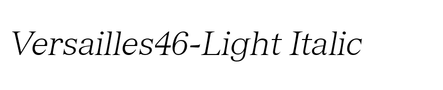 Versailles46-Light Italic