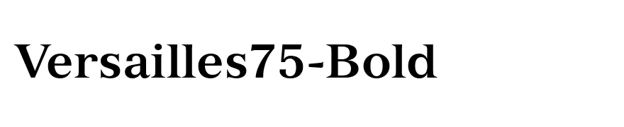 Versailles75-Bold