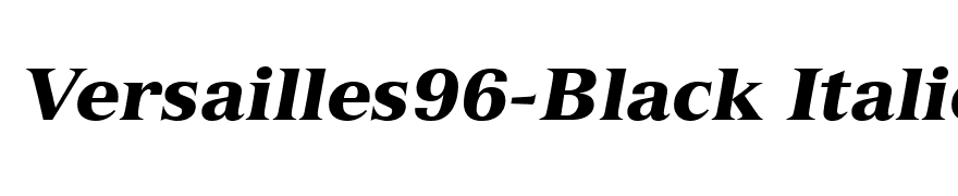 Versailles96-Black Italic