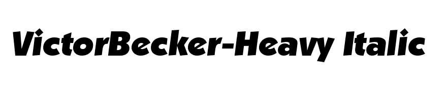 VictorBecker-Heavy Italic