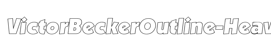 VictorBeckerOutline-Heavy-Italic