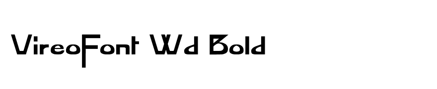 VireoFont Wd Bold