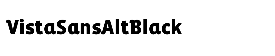 VistaSansAltBlack