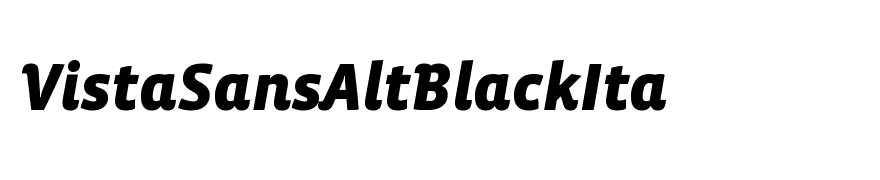 VistaSansAltBlackIta