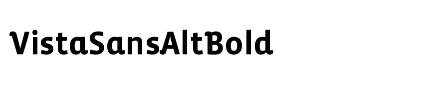 VistaSansAltBold